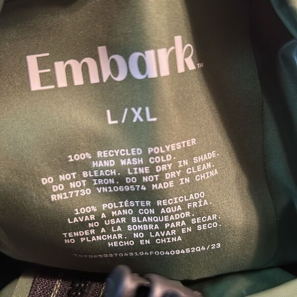 Embark Green Men’s Raincoat Set Pants and Jacket (L/XL) - Picture 8 of 10